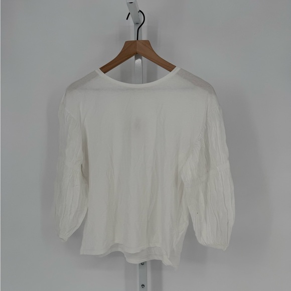 Madewell Puff-Sleeve Drop-Shoulder Knit Top Size XS - Picture 5 of 8